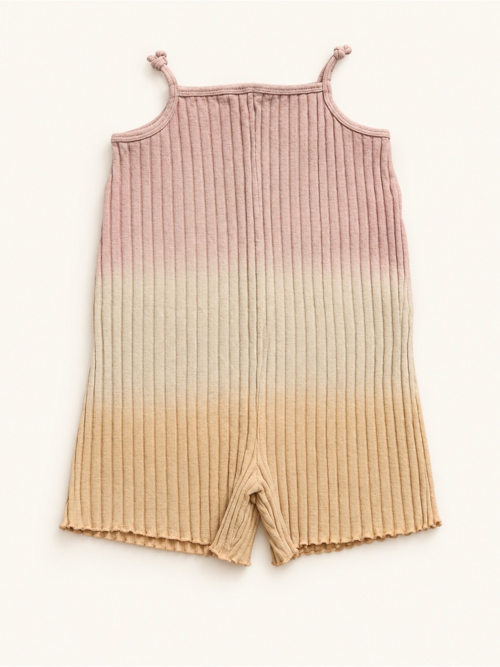 Zara Pink, Cream & Tan Ombre Ribbed Kids Romper
